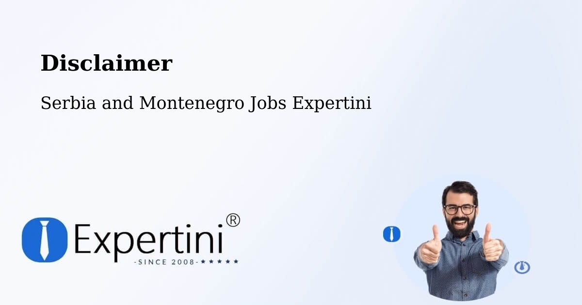 Disclaimer – Edmonton - Serbia and Montenegro Jobs Expertini